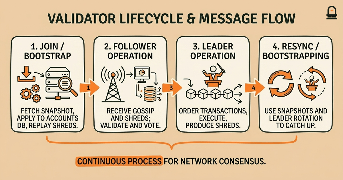 Validator Lifecycle & Message Flow