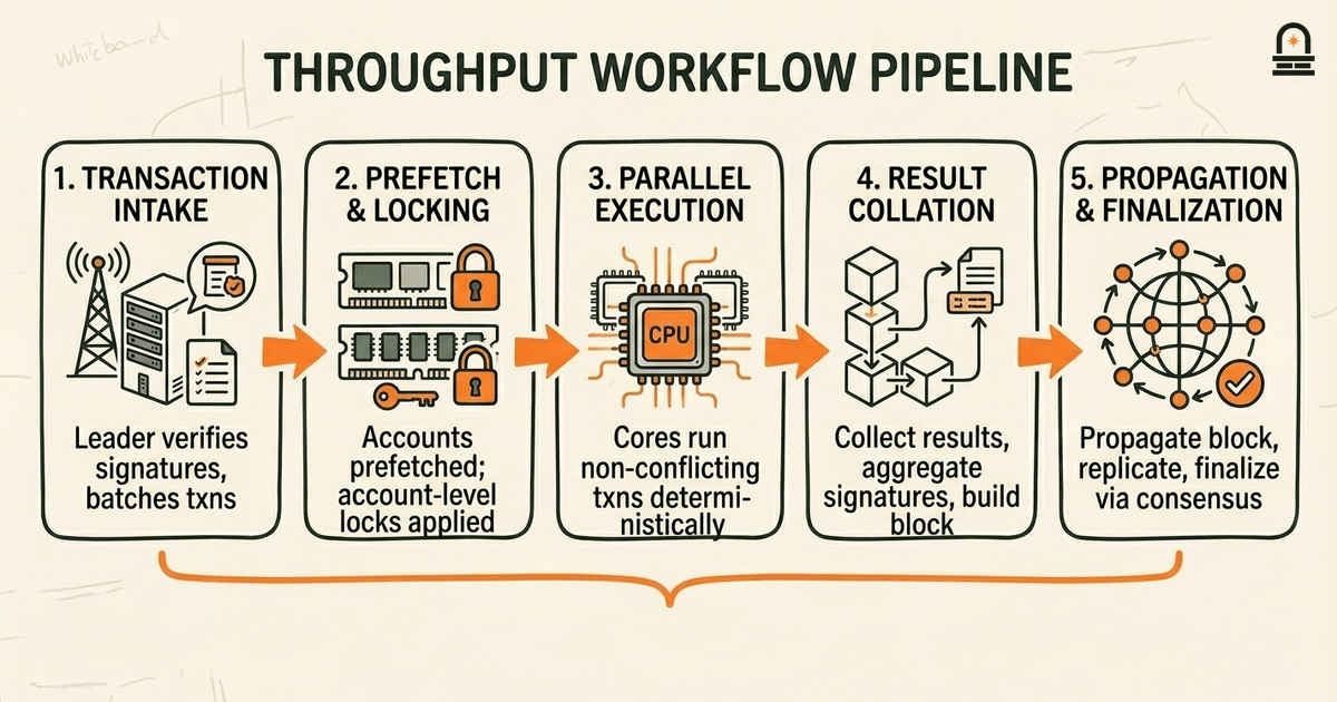 Throughput workflow pipeline