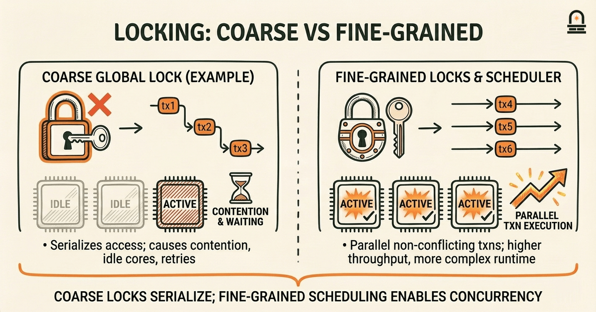 Locking: coarse vs fine-grained