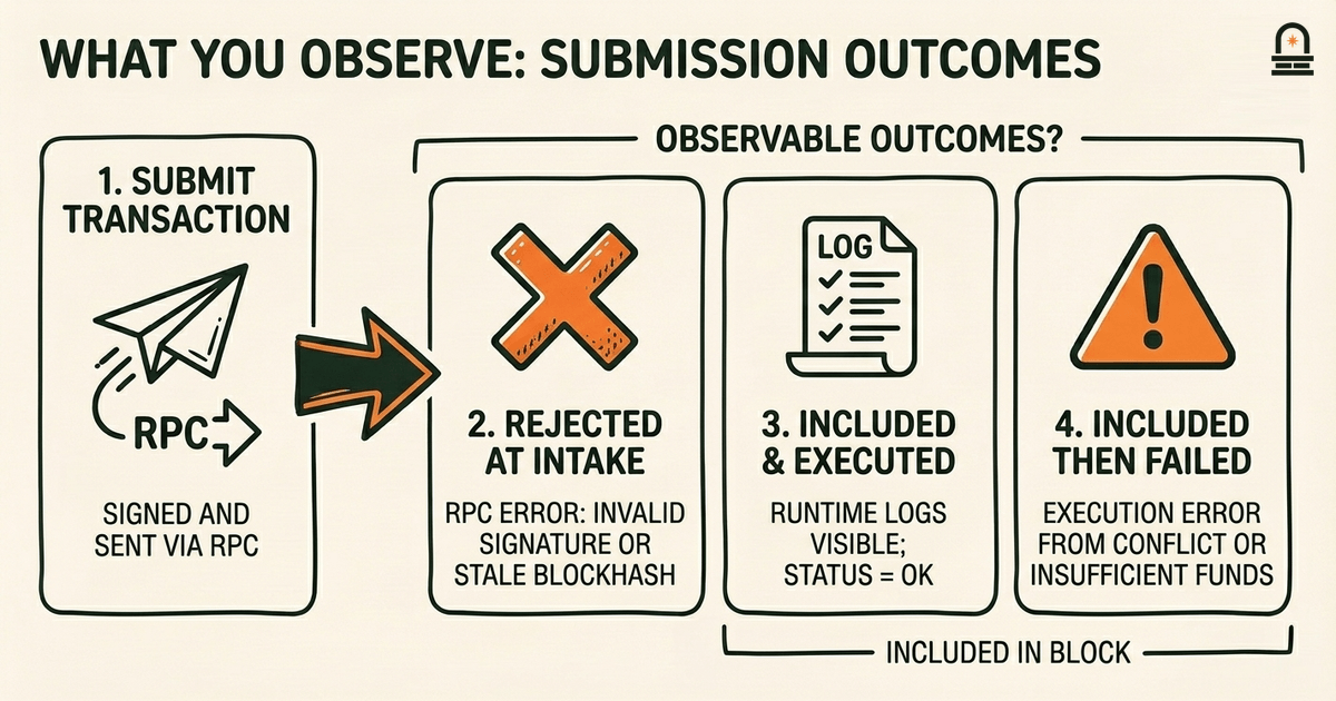 What You Observe: Submission Outcomes