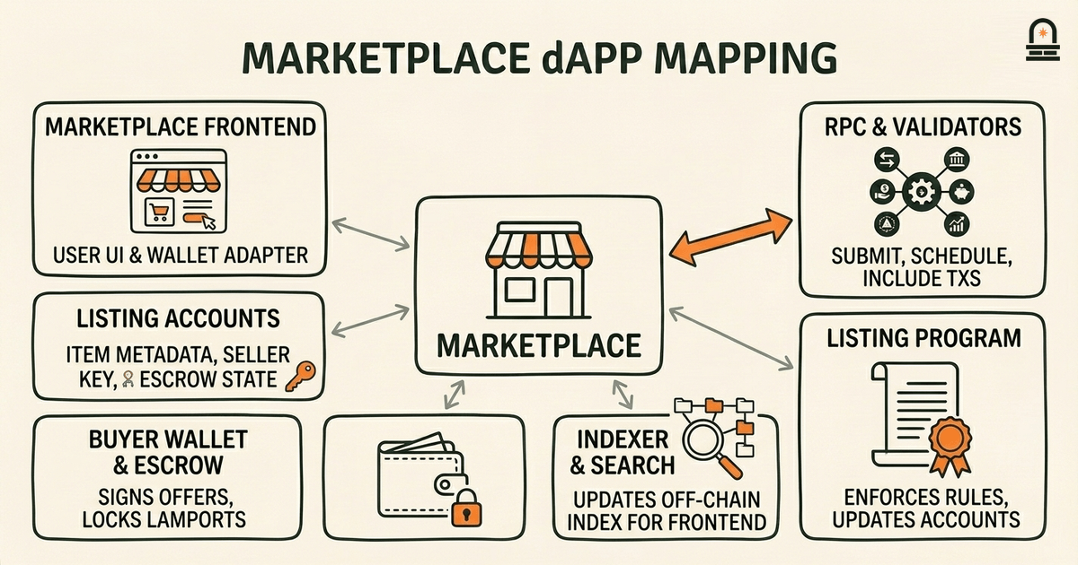 Marketplace dApp Mapping