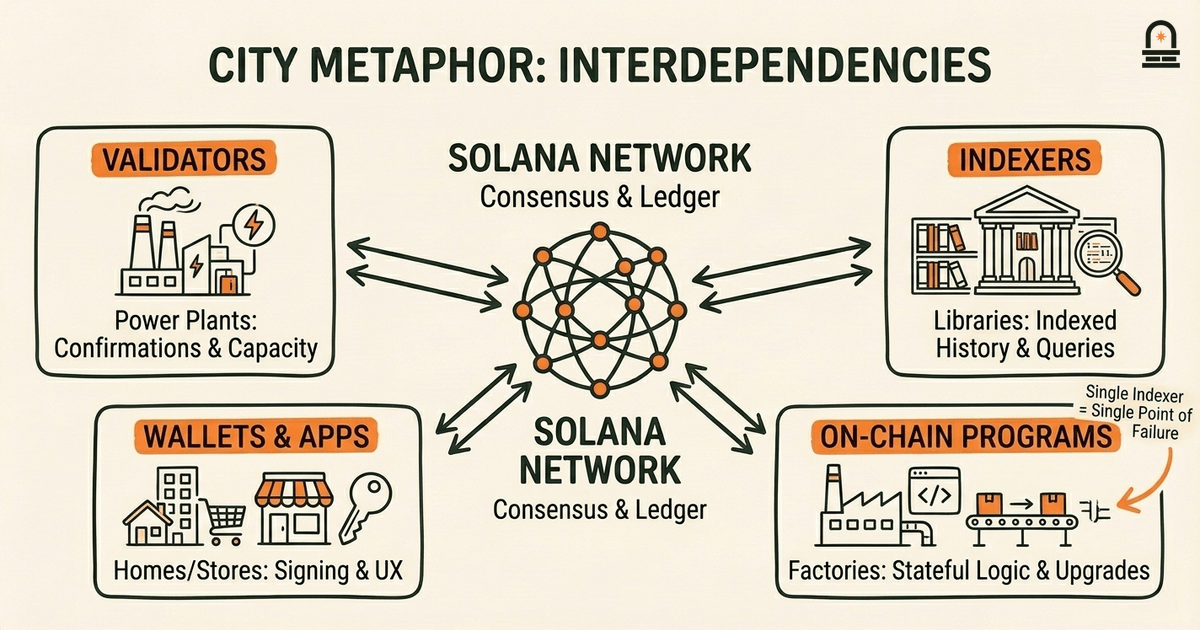City Metaphor: Interdependencies