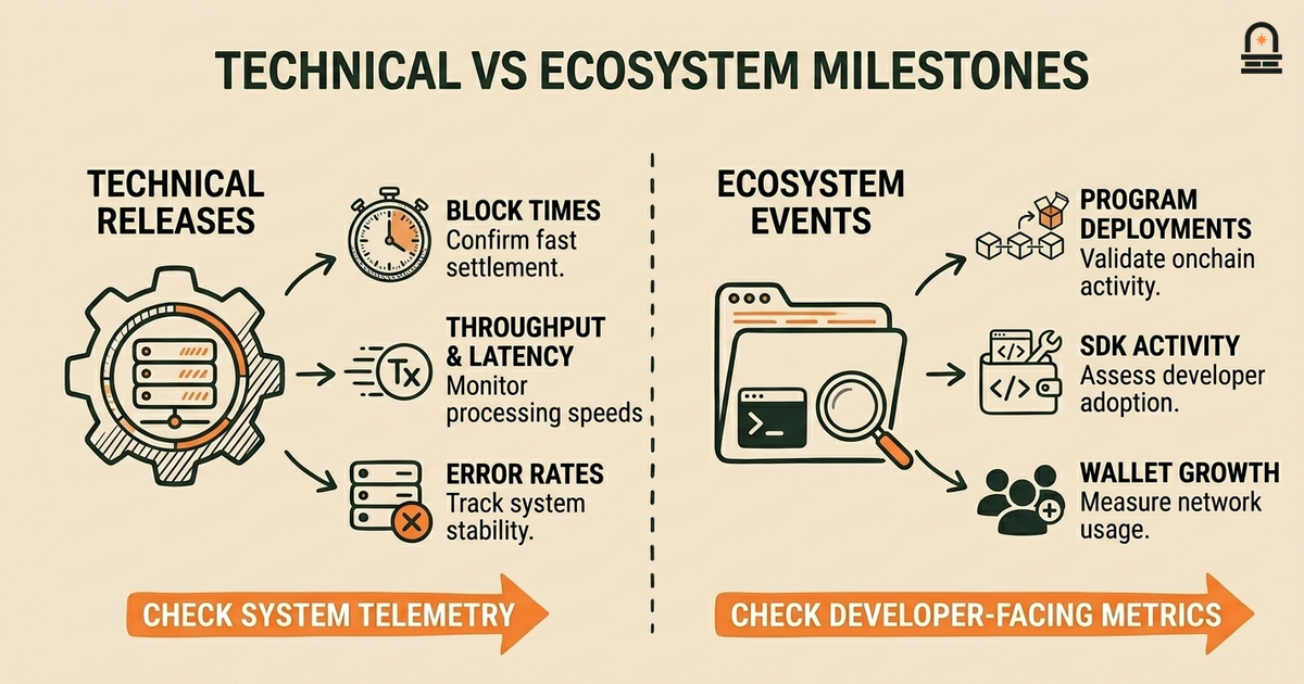 Technical vs Ecosystem Milestones